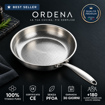 Ordena Titano — Padella 100% Titanio Puro